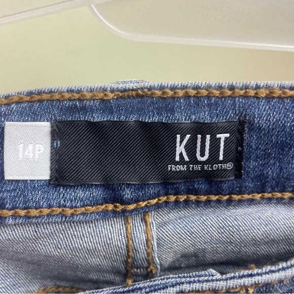NWT KUT Fron the Kloth 00HIGH RISE DENIM FAB Ankle Skin Button Fly Sz 14P - Picture 10 of 14